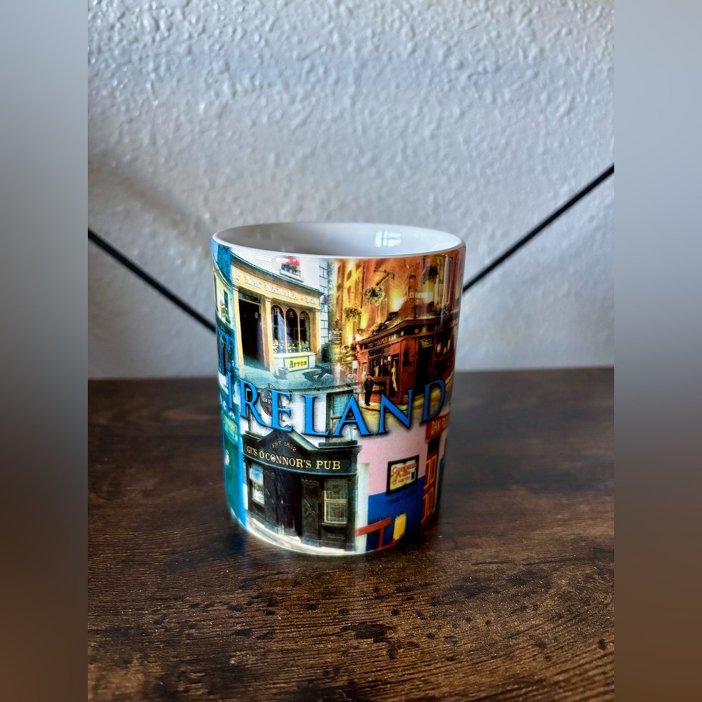 Ireland Souvenir Coffee Mug - Colorful City Scene